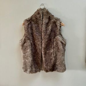 Garnett Hill Faux Fur Vest